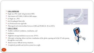 Lma Visualization airwayequipment and management in emergency cases | PPTX