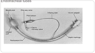 Endotracheal tubes
 