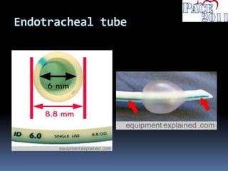Endotracheal tube
 