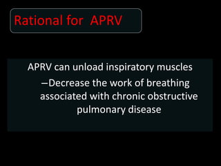 Airway releasing ventilation | PPTX