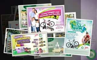 Lançamento da linha
Bom Ar Voyage e
realização da
promoção Viva
Novos Ares.
Loja comprava o
pallet pronto e
ganhava a
demonstradora
por 1 quinzena
Os consumidores que
compraram o aparelho
na ação passada,
retornam para realizar a
compra do refil.
3 projetos de BUY&WIN
Destaque para o projeto
de customização dos
aparelhos Freshmatic.
Os adesivos tiveram
repercussão internacional.
7 projetos diferentes
de Buy Win em
diversas redes
do país
Lançamento da nova
linha Home Perfume
Collection para todo
o Brasil
+ 3 projetos com Buy&Win
Pequeno Varejo -
Promoção Vale
Brinde: raspadinha
premiada. Concurso
Cultural: De bem
com a vida.
 
