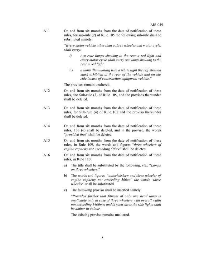 Ais 049 cmvr type approval for battery oprated vehicles PDF