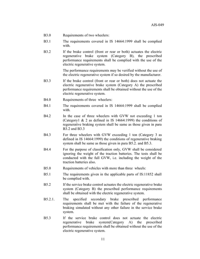 Ais 049 cmvr type approval for battery oprated vehicles PDF