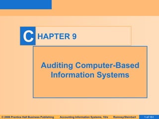HAPTER 9 Auditing Computer-Based Information Systems 