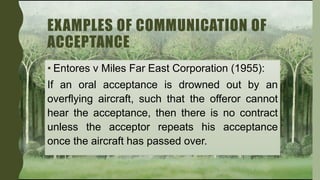 AIS 2102 Acceptance in Contract Law