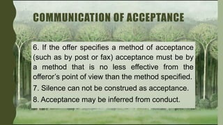 AIS 2102 Acceptance in Contract Law