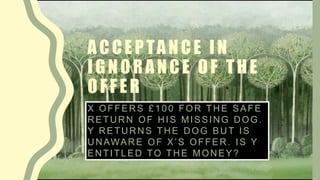 AIS 2102 Acceptance in Contract Law