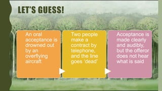 AIS 2102 Acceptance in Contract Law