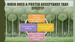 AIS 2102 Acceptance in Contract Law