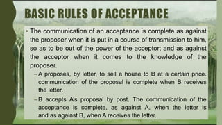 AIS 2102 Acceptance in Contract Law