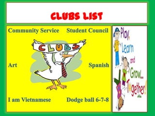 Ais after school clubs | PPT