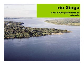 rio Xingu
2 mil e 700 quilômetros de
                  extensão
 