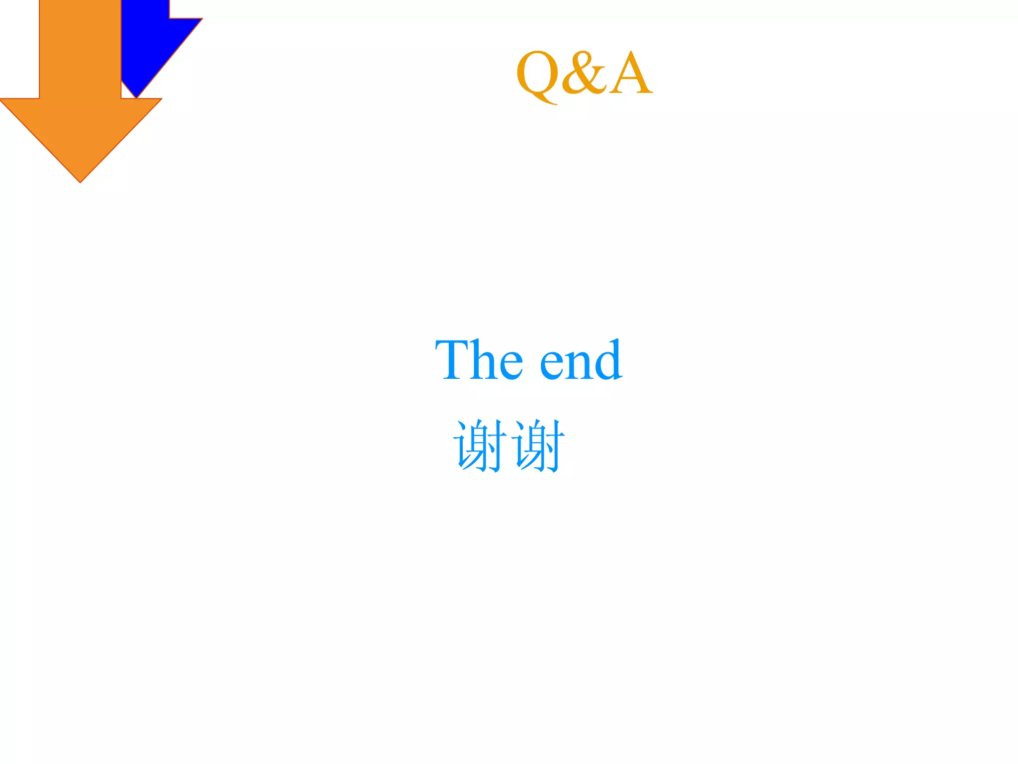Q&A



The end
谢谢
 