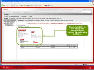 Shared visibility to root-cause data helps partners quickly fix underlying problems 