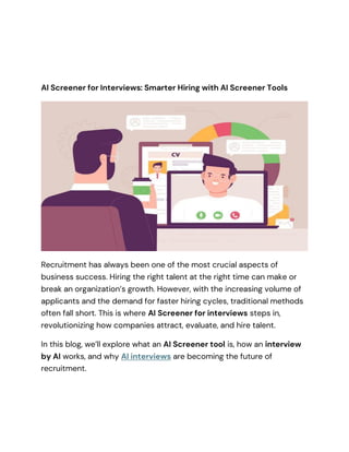 AI Screener for Interviews Smarter Hiring with AI Screener T.pdf