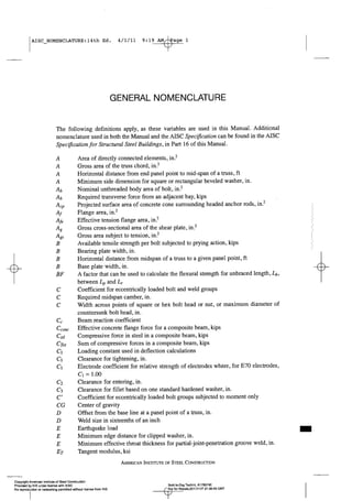 Aisc steel construction manual 14th