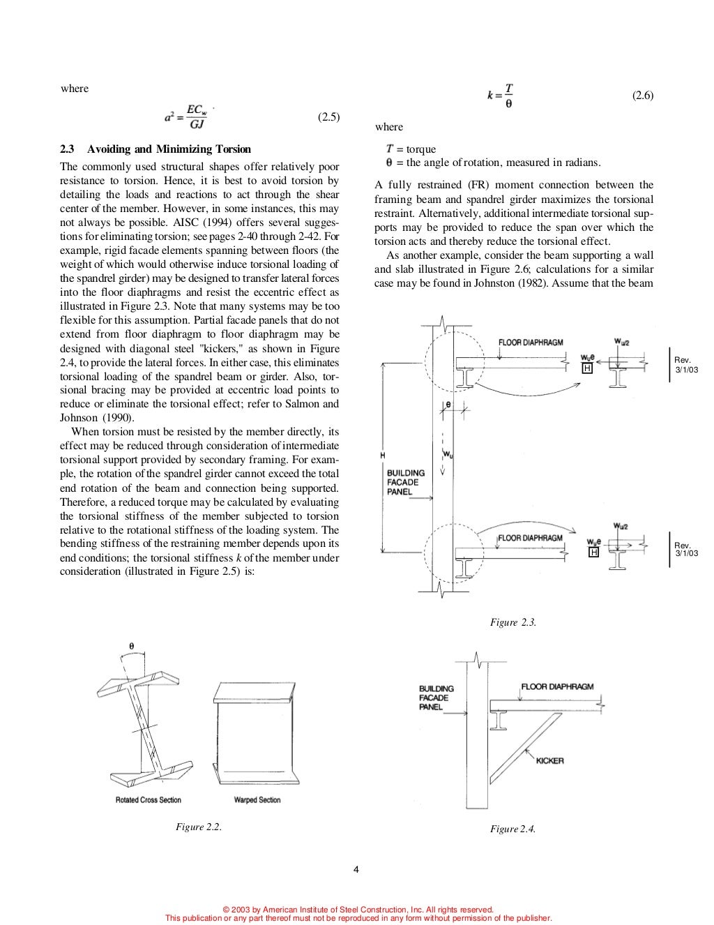 Aisc Torsion Design Guide - Design Talk