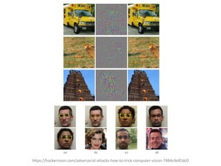https://hackernoon.com/adversarial-attacks-how-to-trick-computer-vision-7484c4e85dc0
 