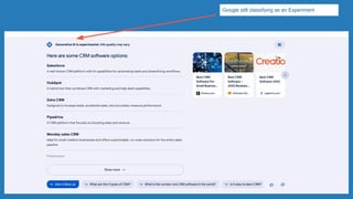 Conﬁdential - Vijay
Vasu
5
Google still classifying as an Experiment
 