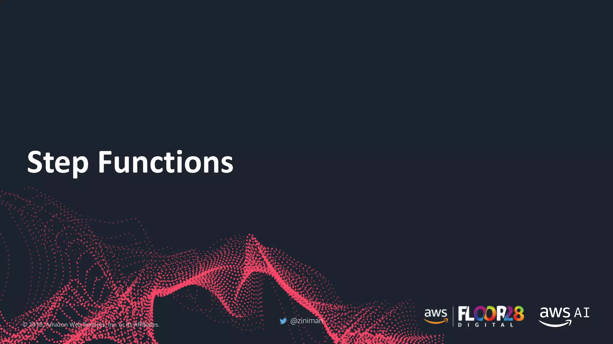 © 2019, Amazon Web Services, Inc. or its Affiliates.
@ziniman
Step Functions
 