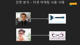 Look Your Best All Day
Time for A New Look?
안면 분석 – 타겟 마케팅 사용 사례
 