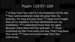 A is for acrostic Psalm 119 | PPTX