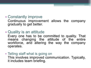 TOTAL QUALITY MANAGEMENT | PPTX