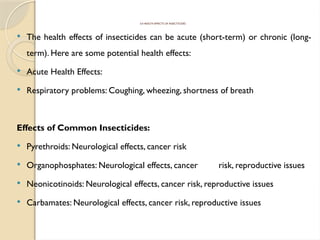 Neuro Insecticide Aisha.pptx SEMINAR PRESENTATION ON THE EFFECTS OF HOUSEHOLD ...