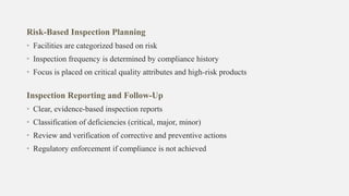 Comprehensive Overview of Regulatory Inspections in Pharmaceuticals | PDF