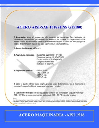 Aisi 1518 | PDF