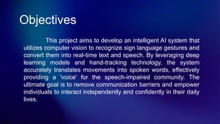 AI-Based Sign Language to Speech Conversion Using LSTM for Real-Time ...