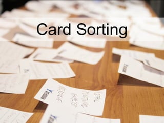 Card Sorting 
 
