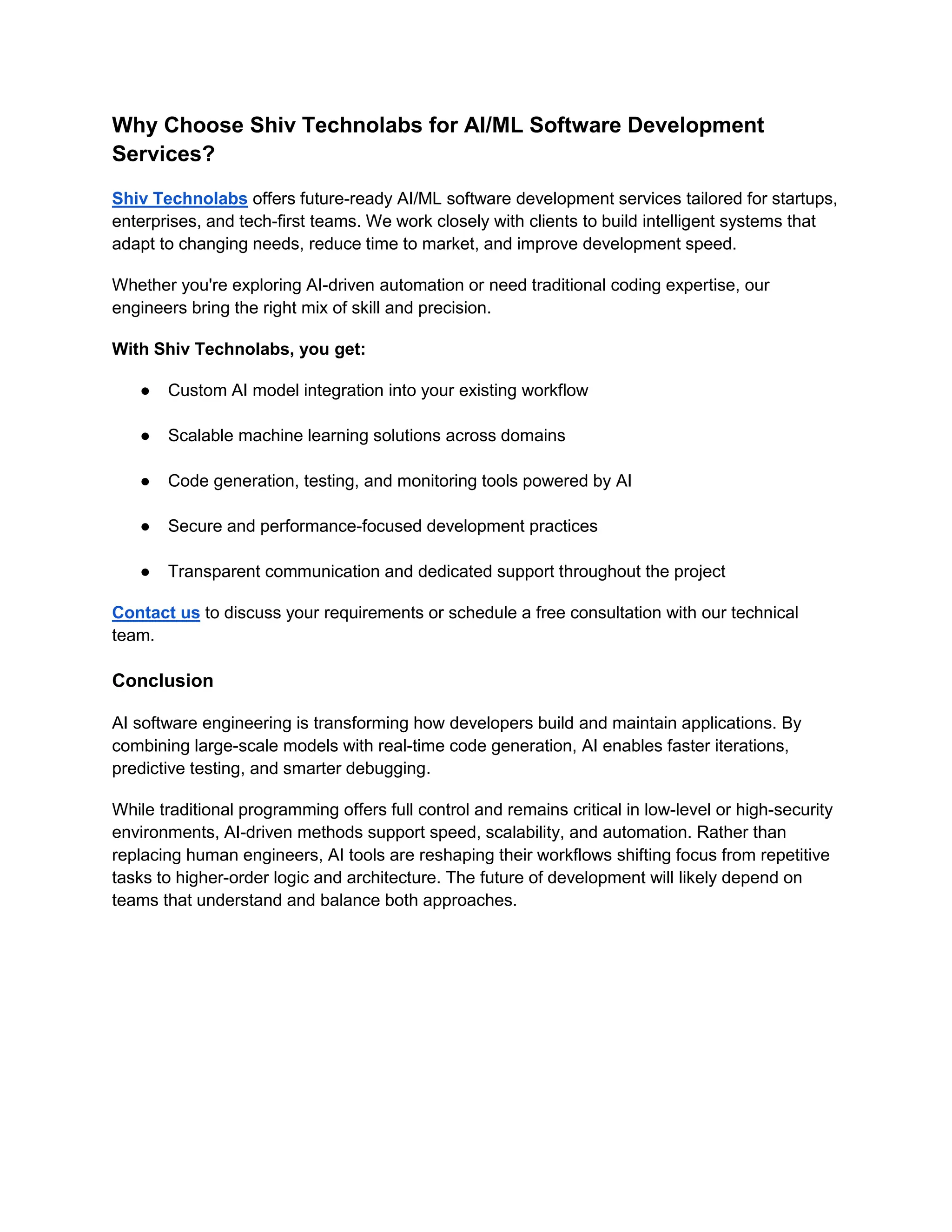 AI Software vs Traditional Programming: Key Differences | PDF