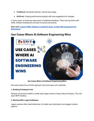 AI Software vs Traditional Programming: Key Differences | PDF