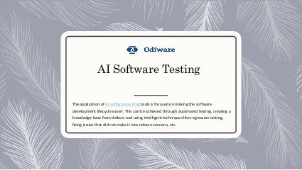 Ai Software Testing Ppt Ai Software Testing Ppt