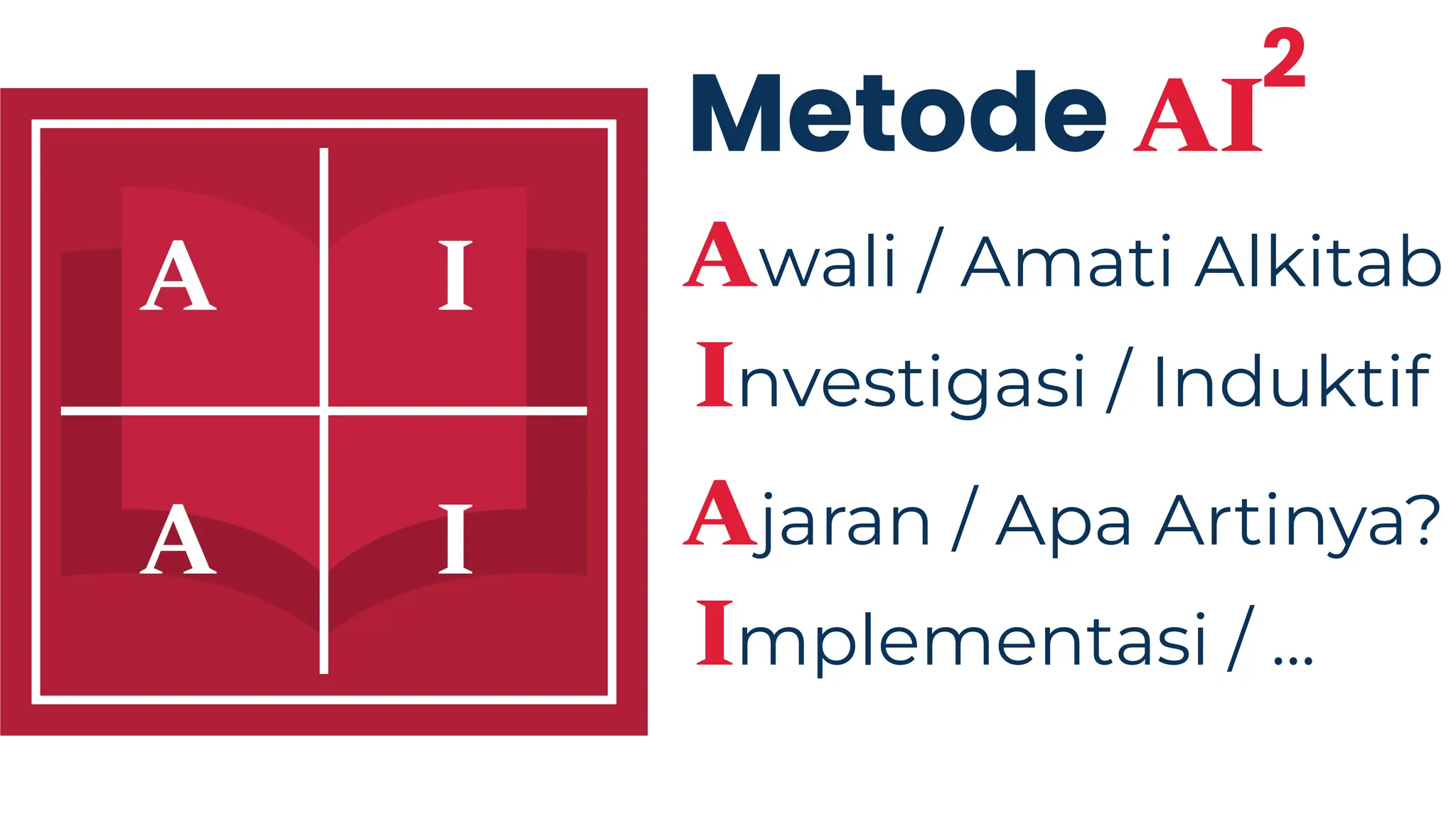Metode AI
2
Awali / Amati Alkitab
Investigasi / Induktif
Ajaran / Apa Artinya?
Implementasi / ...
 
