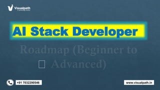 AI Stack Training in India | AI Stack Online Training | PPTX