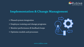 AI Strategy Consulting Process for Business Success | Rubixe | PDF