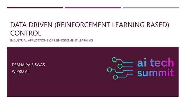Data-Driven (Reinforcement Learning-Based) Control | PPTX | Artificial ...