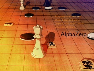 AI system that mastered
chess, Shogi and Go to
“superhuman levels” within
a handful of hours
AlphaZero
39
 