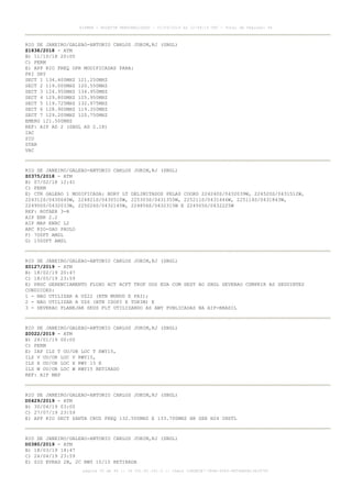 RIO DE JANEIRO/GALEAO-ANTONIO CARLOS JOBIM,RJ (SBGL)
Z1838/2018 - ATM
B) 11/10/18 20:00
C) PERM
E) APP RIO FREQ OPR MODIFICADAS PARA:
PRI SRY
SECT 1 134.400MHZ 121.250MHZ
SECT 2 119.000MHZ 120.550MHZ
SECT 3 124.950MHZ 134.950MHZ
SECT 4 129.800MHZ 125.950MHZ
SECT 5 119.725MHZ 132.975MHZ
SECT 6 128.900MHZ 119.350MHZ
SECT 7 129.200MHZ 120.750MHZ
EMERG 121.500MHZ
REF: AIP AD 2 (SBGL AD 2.18)
IAC
SID
STAR
VAC
RIO DE JANEIRO/GALEAO-ANTONIO CARLOS JOBIM,RJ (SBGL)
Z0375/2018 - ATM
B) 07/02/18 12:41
C) PERM
E) CTR GALEAO 1 MODIFICADA: BDRY LT DELIMITADOS PELAS COORD 224240S/0432039W, 224520S/0431512W,
224312S/0430640W, 224821S/0430510W, 225303S/0431355W, 225211S/0431446W, 225114S/0431843W,
224950S/0432033W, 225026S/0432145W, 224856S/0432315W E 224505S/0432225W
REF: ROTAER 3-R
AIP ENR 2.2
AIP MAP ENRC L2
ARC RIO-SAO PAULO
F) 700FT AMSL
G) 1500FT AMSL
RIO DE JANEIRO/GALEAO-ANTONIO CARLOS JOBIM,RJ (SBGL)
Z0127/2019 - ATM
B) 18/02/19 20:47
C) 18/05/19 23:59
E) PROC GERENCIAMENTO FLUXO ACT ACFT TKOF DOS EUA COM DEST AO SBGL DEVERAO CUMPRIR AS SEGUINTES
CONDICOES:
1 - NAO UTILIZAR A UZ22 (BTN MUNUD E PAI);
2 - NAO UTILIZAR A UZ6 (BTN ISOPI E TOKIM) E
3 - DEVERAO PLANEJAR SEUS FLT UTILIZANDO AS AWY PUBLICADAS NA AIP-BRASIL
RIO DE JANEIRO/GALEAO-ANTONIO CARLOS JOBIM,RJ (SBGL)
Z0022/2019 - ATM
B) 24/01/19 00:00
C) PERM
E) IAP ILS T OU/OR LOC T RWY15,
ILS V OU/OR LOC V RWY15,
ILS X OU/OR LOC X RWY 15 E
ILS W OU/OR LOC W RWY15 RETIRADO
REF: AIP MAP
RIO DE JANEIRO/GALEAO-ANTONIO CARLOS JOBIM,RJ (SBGL)
D0429/2019 - ATM
B) 30/04/19 03:00
C) 27/07/19 23:59
E) APP RIO SECT SANTA CRUZ FREQ 132.500MHZ E 133.700MHZ HR SER H24 INSTL
RIO DE JANEIRO/GALEAO-ANTONIO CARLOS JOBIM,RJ (SBGL)
D0380/2019 - ATM
B) 18/03/19 14:47
C) 24/04/19 23:59
E) SID EVRAD 2B, 2C RWY 10/15 RETIRADA
AISWEB - BOLETIM PERSONALIZADO - 01/04/2019 às 12:49:14 UTC - Total de Páginas: 44
página 35 de 44 :: IP 201.81.161.0 :: check 32BDB3E7-384A-4544-9F54EB5B13A3979C
 