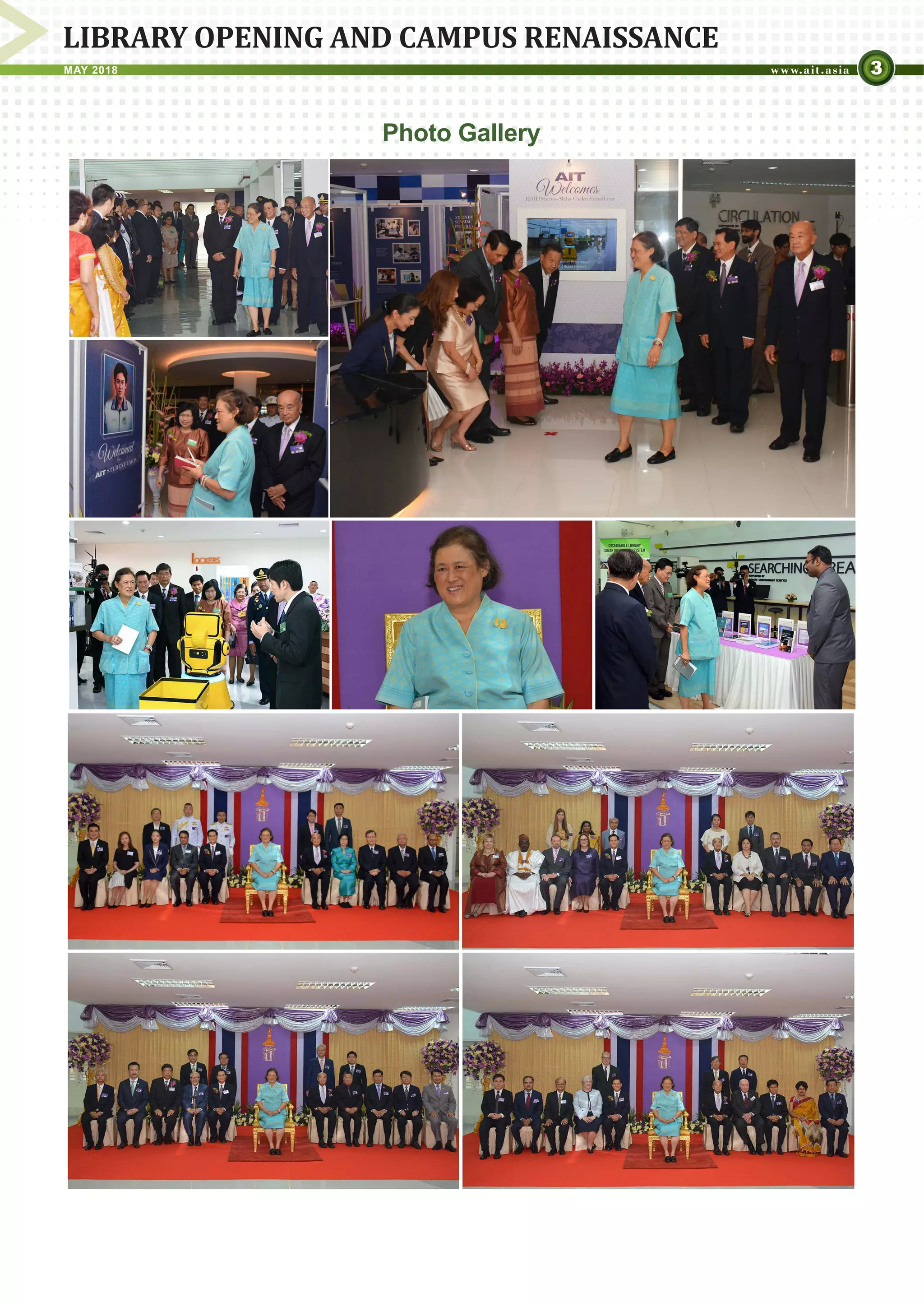 3MAY 2018
LIBRARY OPENING AND CAMPUS RENAISSANCE
Photo Gallery
 