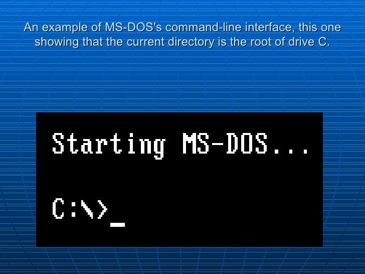 Disk Operating systems