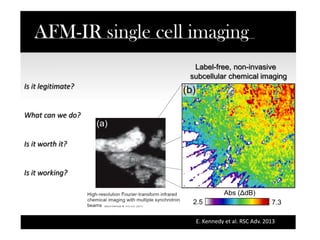 Is it legitimate?
What can we do?
Is it worth it?
Is it working?
(a)
Label-free, non-invasive
subcellular chemical imaging
E. Kennedy et al. RSC Adv. 2013
 