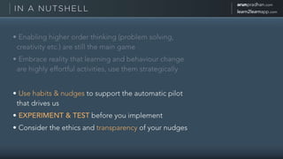 Beyond Training - The Art of Nudging