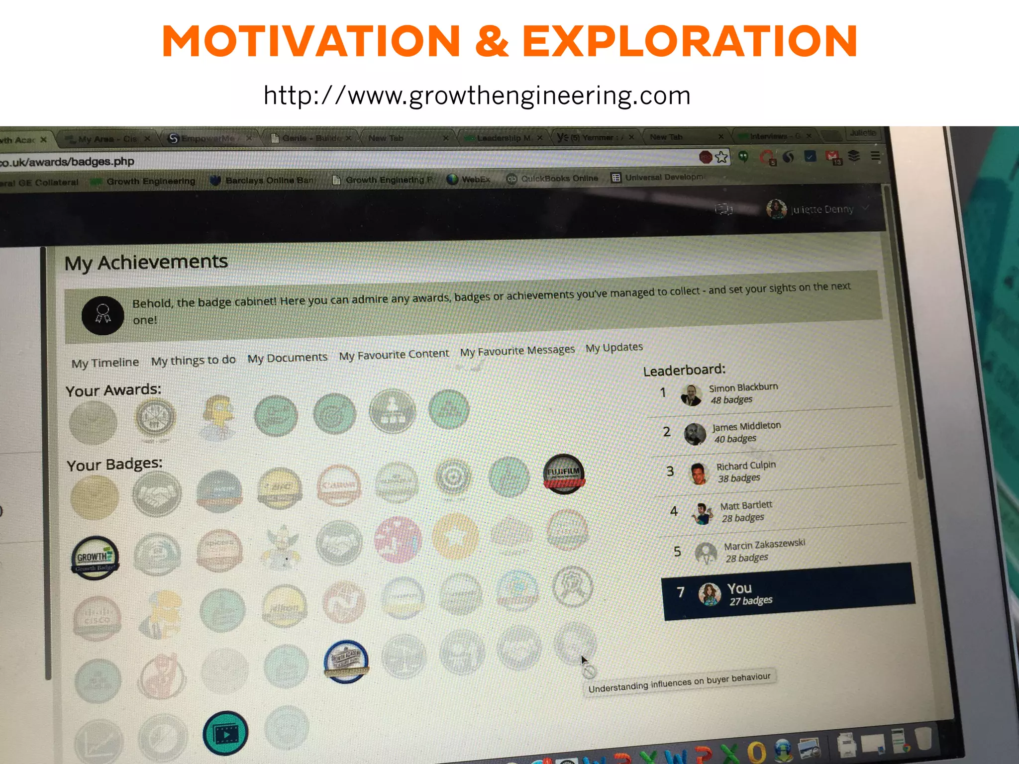 MOTIVATION & EXPLORATION
http://www.growthengineering.com
 