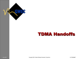 TDMA Handoffs 
