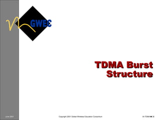 TDMA Burst Structure 