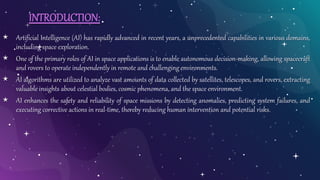 ARTIFICIAL intelligence technique for space exploration TECHNICAL ...