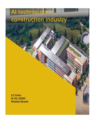 AI techniques in construction industry. | PDF